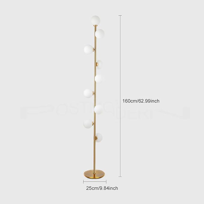 Hsyile Lighting KU300198 Cozy Elegant Modern Creative Floor Lamp for Living Room,Bedroom,Office,9 Lights