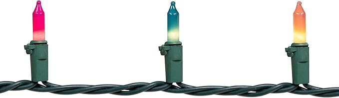 Northlight Mini Christmas Light Set - Pastel Multi-Color - 20' Green Wire - 100ct