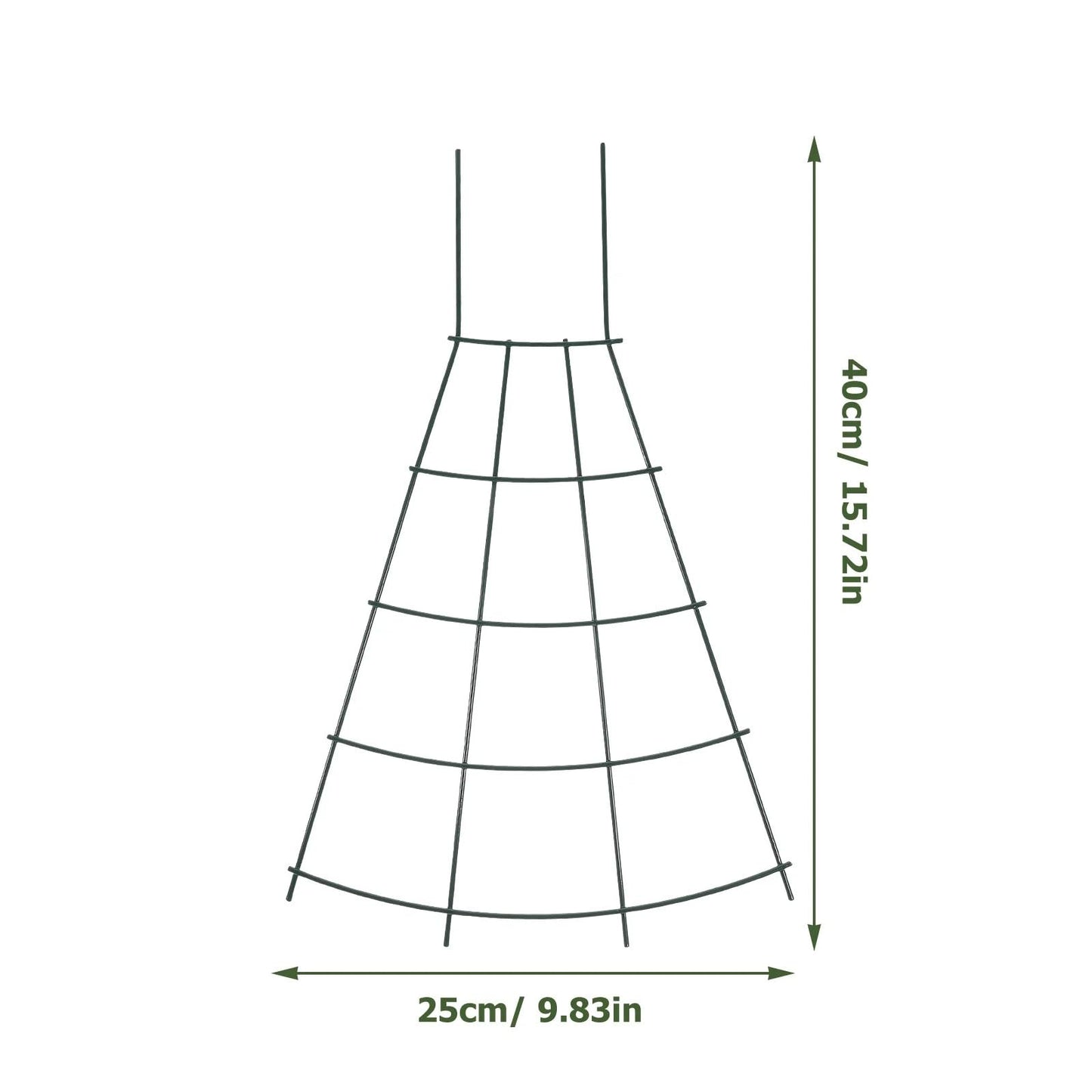 Plant Trellis for Potted Climbing Plants Indoor, Outdoor Metal Garden Trellis for Climbing Plants Houseplants Flowers Vine Ivy, Fan Shape (2)