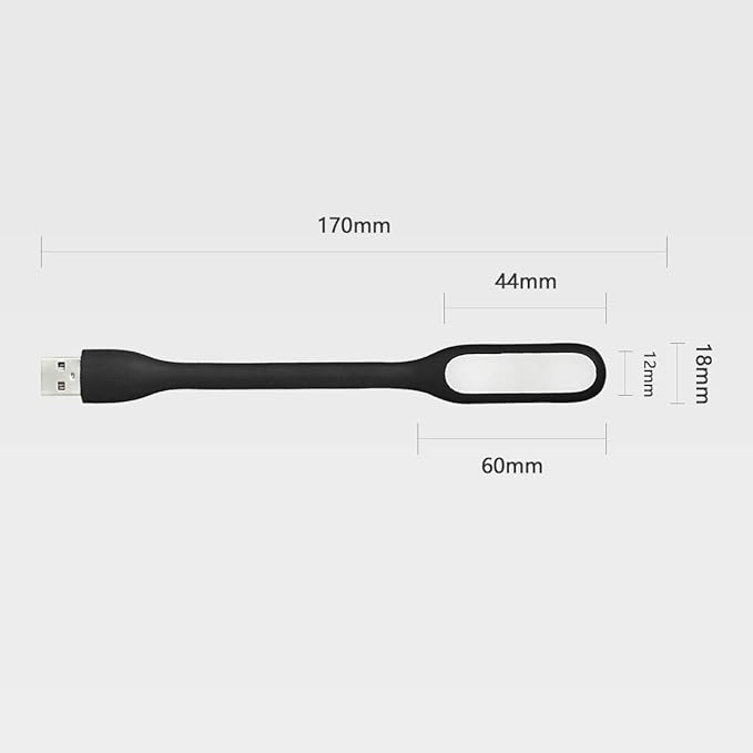 USB LED Light Lamp for Power Bank, Portable Eye Care Mini Night Light with Flexible Arm, USB Gooseneck Reading Lamps Book Light,Compatible for Desktop, Notebook Laptop (10-Red)