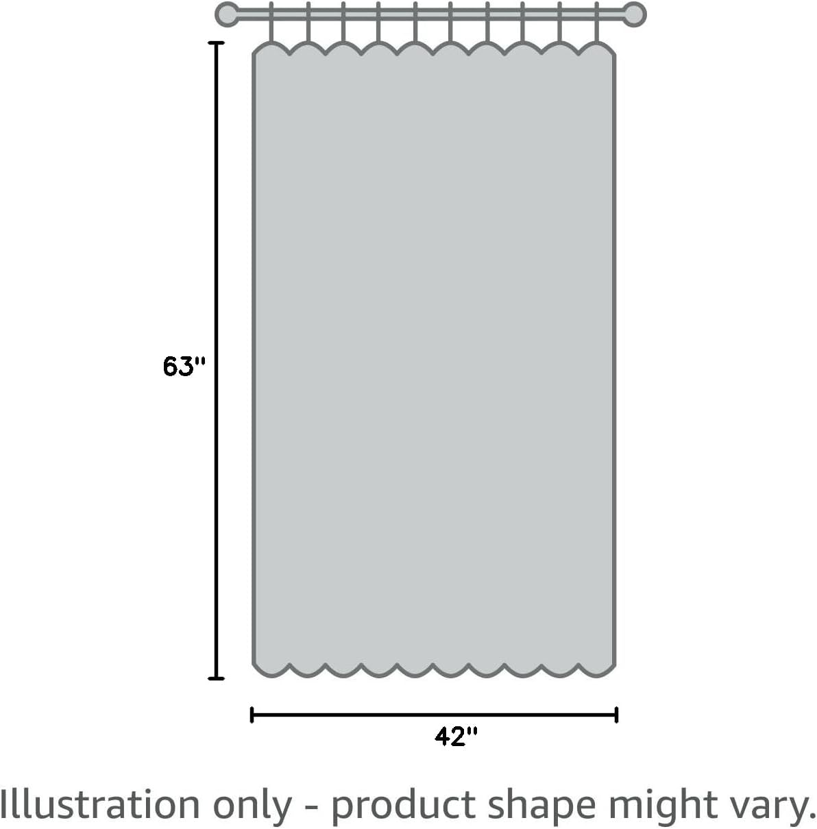 MIULEE Blackout Linen Textured Curtains - Thermal Insulated Olive Green Drapes | 42 x 63 Inch (2 Panels)