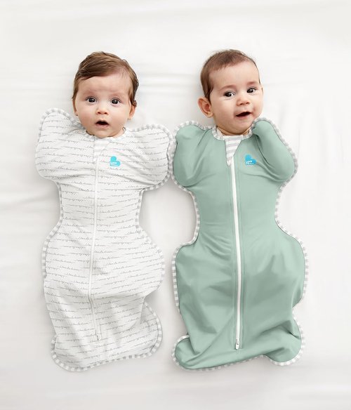 Love to Dream Swaddle Up, Baby Sleep Sack, Self-Soothing Swaddles for Newborns, Get Longer Sleep, Snug Fit Helps Calm Startle Reflex, Lite 0.2 Tog, 13-19 lbs, Olive