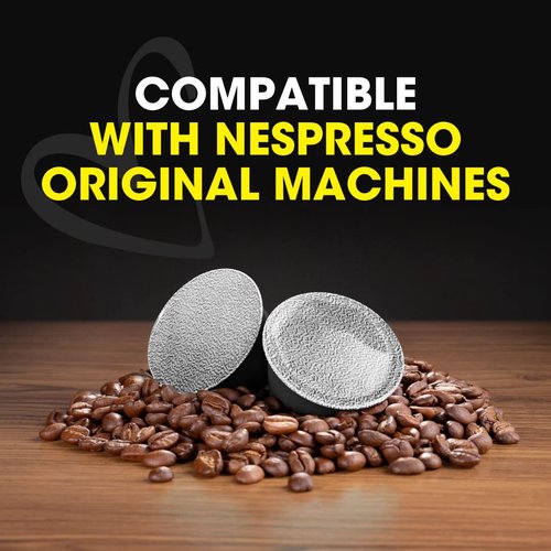 Italian Coffee for Espresso Lovers pods compatible with Nespresso Original machines, Italian Expresso capsules (100 Ristretto regular pods, 100 Count (Pack of 1))