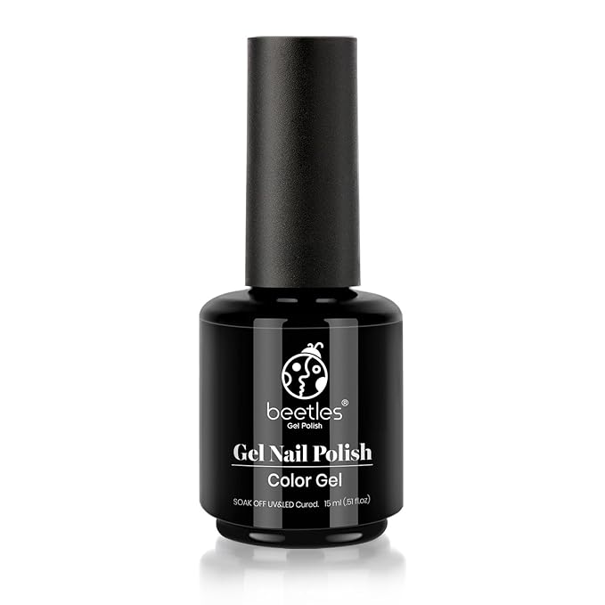 Beetles Gold Gel Polish 15ml Champagne Gold Glitter Flashy Color Gel Nail Polish Uv LED Nail Lamp Nail Art Manicure Salon DIY Home Gifts for Her