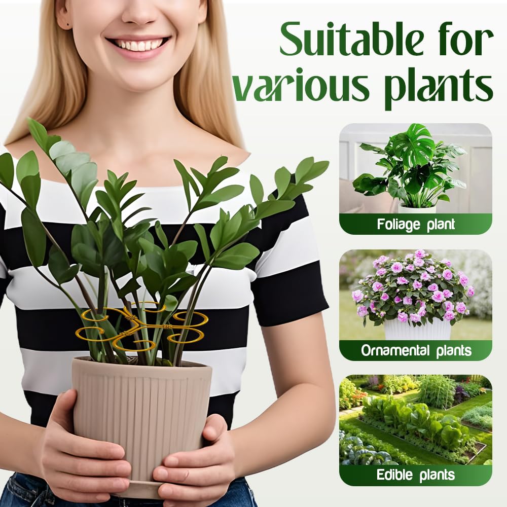 PETUPS Monstera Plant Support, 2025 Durable Monstera Stabilizer Grapple Holder, Stable Plant Support Stakes Garden Clips for Climbing Plants, Ideal Plant Stem Holder for Thriving Growth (6PCS, #A)