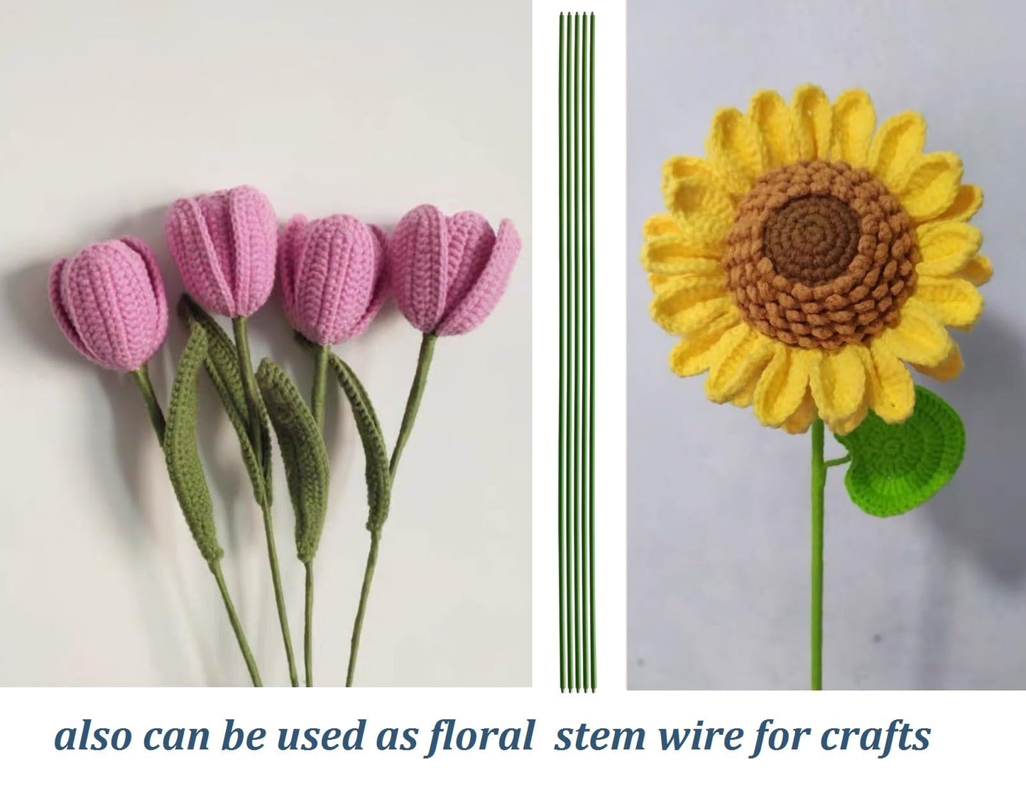 24 Inch Orchid Stakes Pack of 20, Plant Support Stake Bendable Plant Orichd Stick