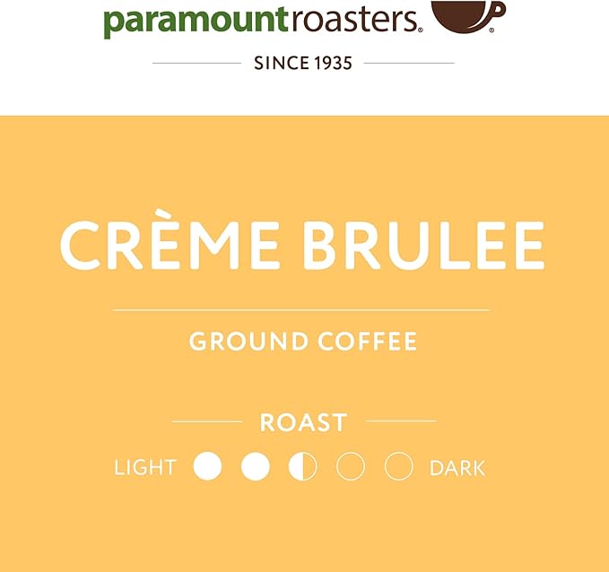 Paramount Roasters, Creme Brulee Flavored Ground Coffee, 12oz Medium Roast (Paramount Coffee Company)