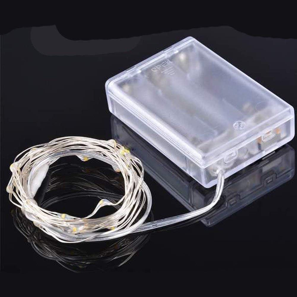 XINKAITE LED Fairy Lights - Battery Operated String Lights for Indoor & Outdoor Decor | 10Ft Warm White
