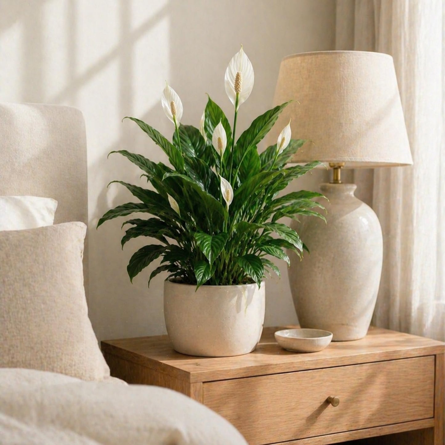 Live Spathiphyllum '7th Heaven' Plant - '7th Heaven Peace Lily' - ragnaroc Tropical Plant 2-8" Tall - 1ct - Live Arrival Guaranteed - House Plants for Home Décor & Gift