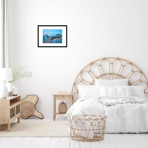 JCJMY A3 Black Picture Frame - Versatile Display for 8.3x11.7 or 11.7x16.5 Photos | Wall Hanging with Plexiglass