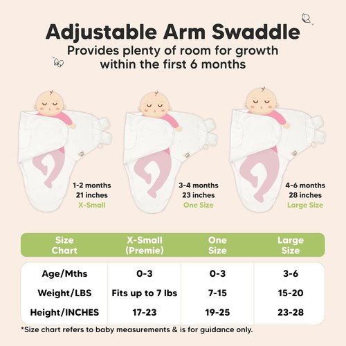 Lil Fawn Organic Baby Swaddle Sleep Sacks | Soft & Snug for Newborns 0-3 Months - 3-Pack