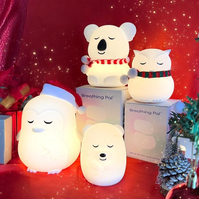 Breathing Pal 'Ollie'- Mindfulness Breathing Light, Guided Visual Meditation Breathing Light, Anxiety Relief Items for Calm Down Corner/Meditation/Sleep Aid for Adult&Kid
