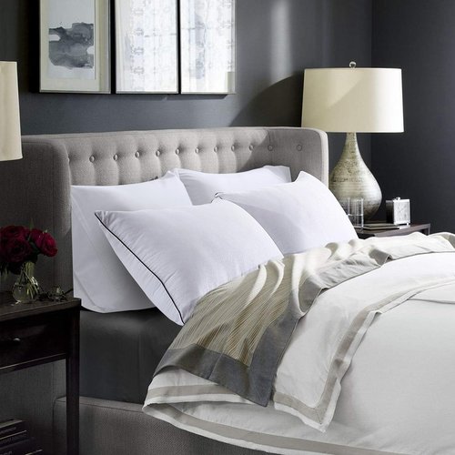 HUXMEYSON Pillows Queen Size Set of 4, Luxury Hotel Bed Pillows Set with Down Alternative Filling for Side and Back Sleepers