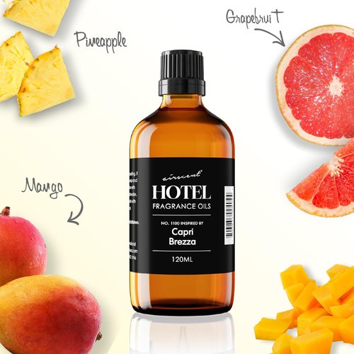 AirScent Capri Brezza Diffuser Oil No. 1100 - Volcano-Inspired Premium Fragrance Oil for Ultrasonic and Waterless Diffusers and Crafting - 10 mL, 0.34 fl oz Glass Bottle with Dropper
