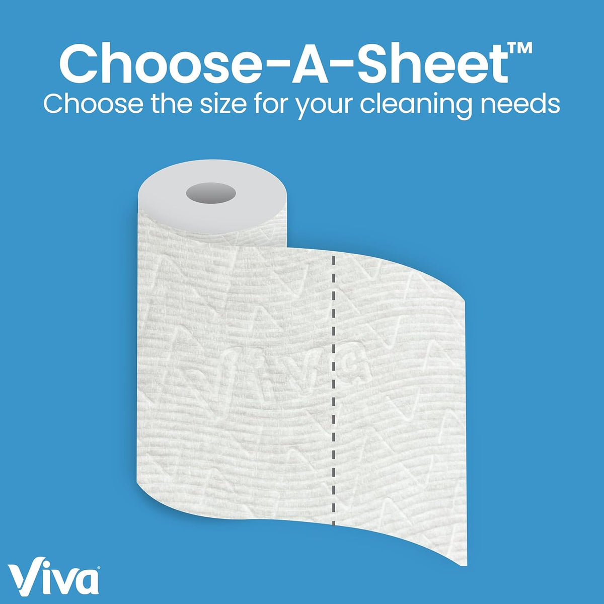Viva Multi-Surface Cloth Paper Towels - 24 Double Rolls | 110 Sheets Per Roll for Ultimate Cleaning
