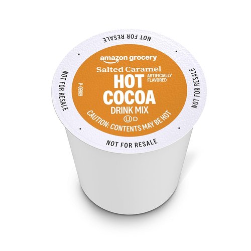 Happy Belly Hot Cocoa Pods - Salted Caramel Flavor | Compatible with 2.0 K-Cup Brewers, 24 Count