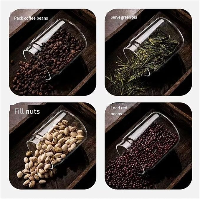 Colorful Coffee Vacuum Container Jars, Food Coffee Bean Storage Containers with Lids Airtight, Manual Vacuum Extraction Sealed Tank (Colorful, 900, Milliliters)