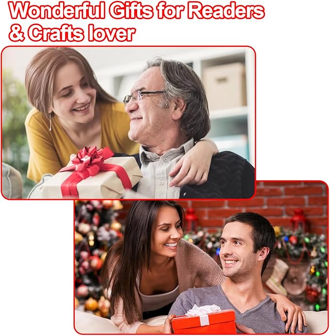 630nm Red Neck Reading Light - Zero Blue Light, Rechargeable Dimmable Portable LED Red Neck Book Lamp for Reading, Crafts, Knitting, Crochet at Night, Ideal Gift for Readers and Craft Lovers