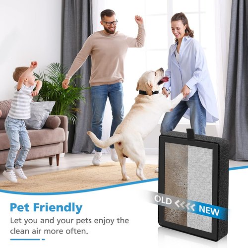 Levoit 4-Pack LV-H128 Replacement Filter - 3-in-1 Compatible Air Purifier Filter for LV-H128, PUURVSAS, ROVACS