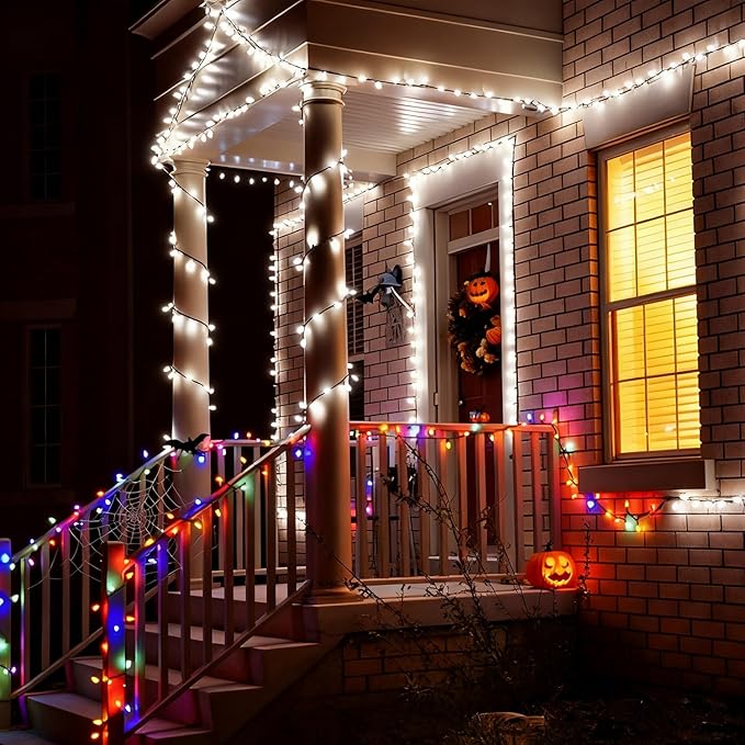 Smart Color Changing Christmas Lights, 66FT 200LEDs RGB-IC String Lights, 80+ Modes, Timer, Remote & App Control, Christmas Decorations for Xmas TreeIndoor Outdoor Holiday