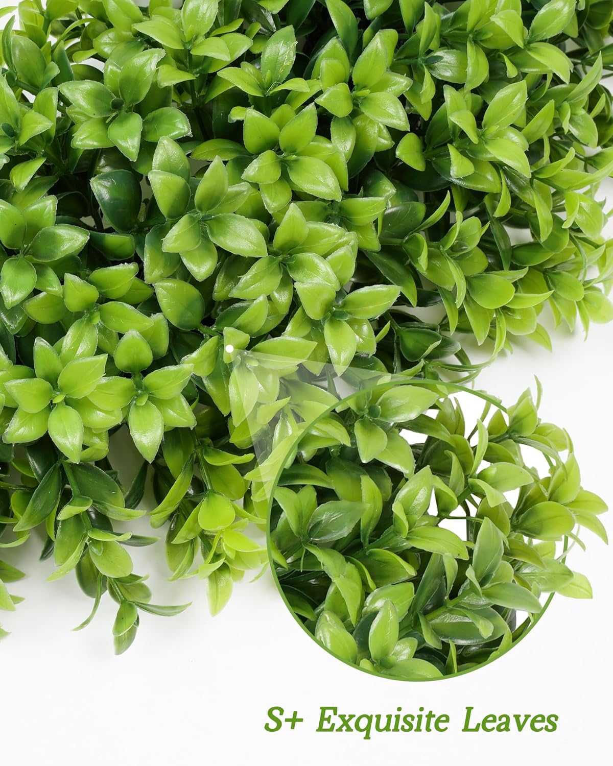 Vlorart 23-Inch Large Boxwood Door Wreath - All-Season Artificial Greenery with Sash & Bow | Perfect for Indoor & Outdoor Decor