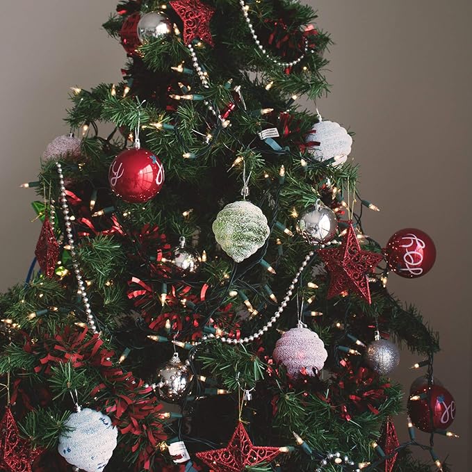 Minetom Clear Christmas Lights 200 Count 50 Feet Bulb Mini Lights, Waterproof String Light for Indoor Xmas Tree Garland Birthday Wedding Decoration, Green Wire