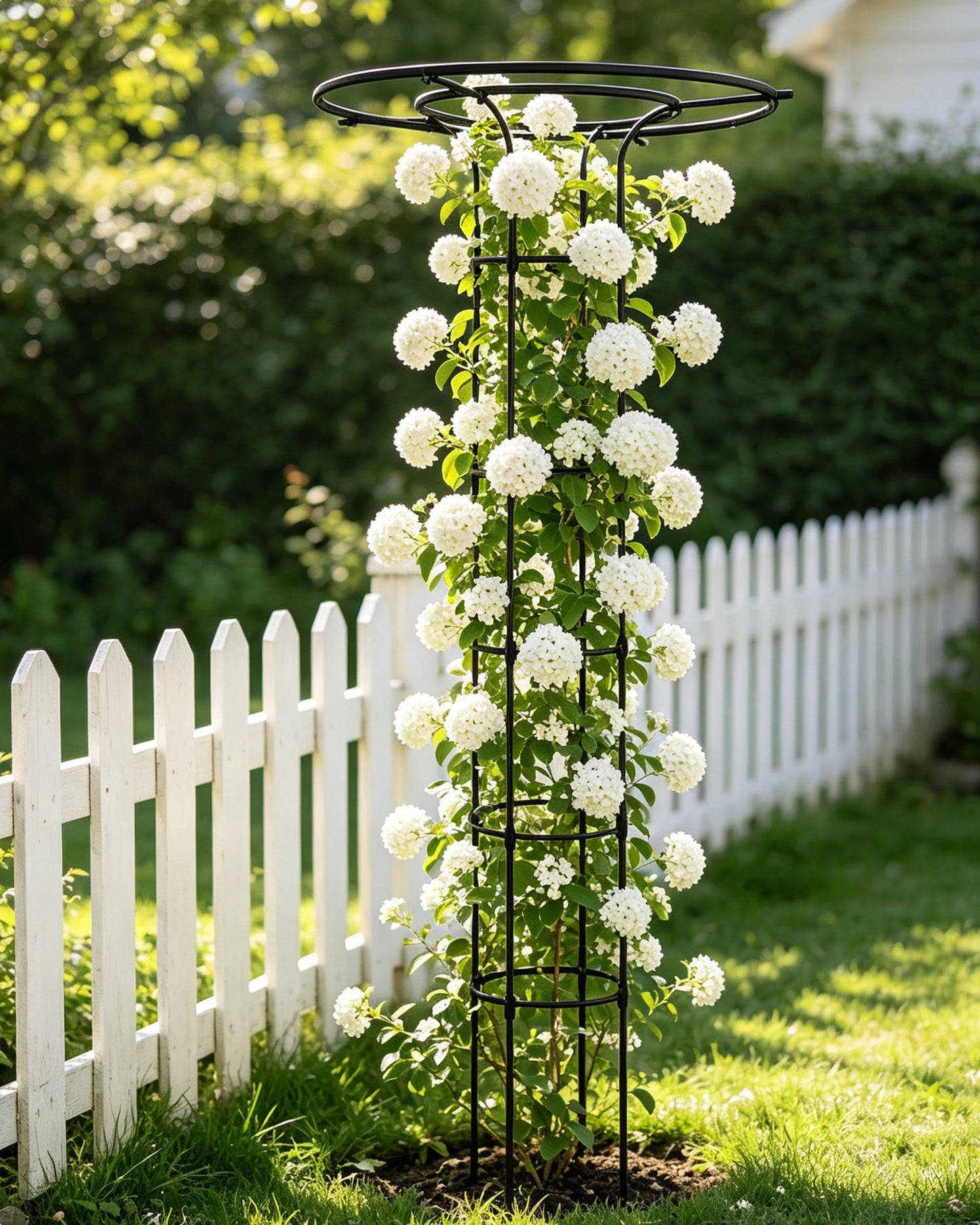 Garden Trellis for Climbing Plants - 71-Inch Adjustable Metal Plant Trellis for Indoor & Outdoor Potted Plants, Heavy Duty Trellis for Hoya, Roses, Vines