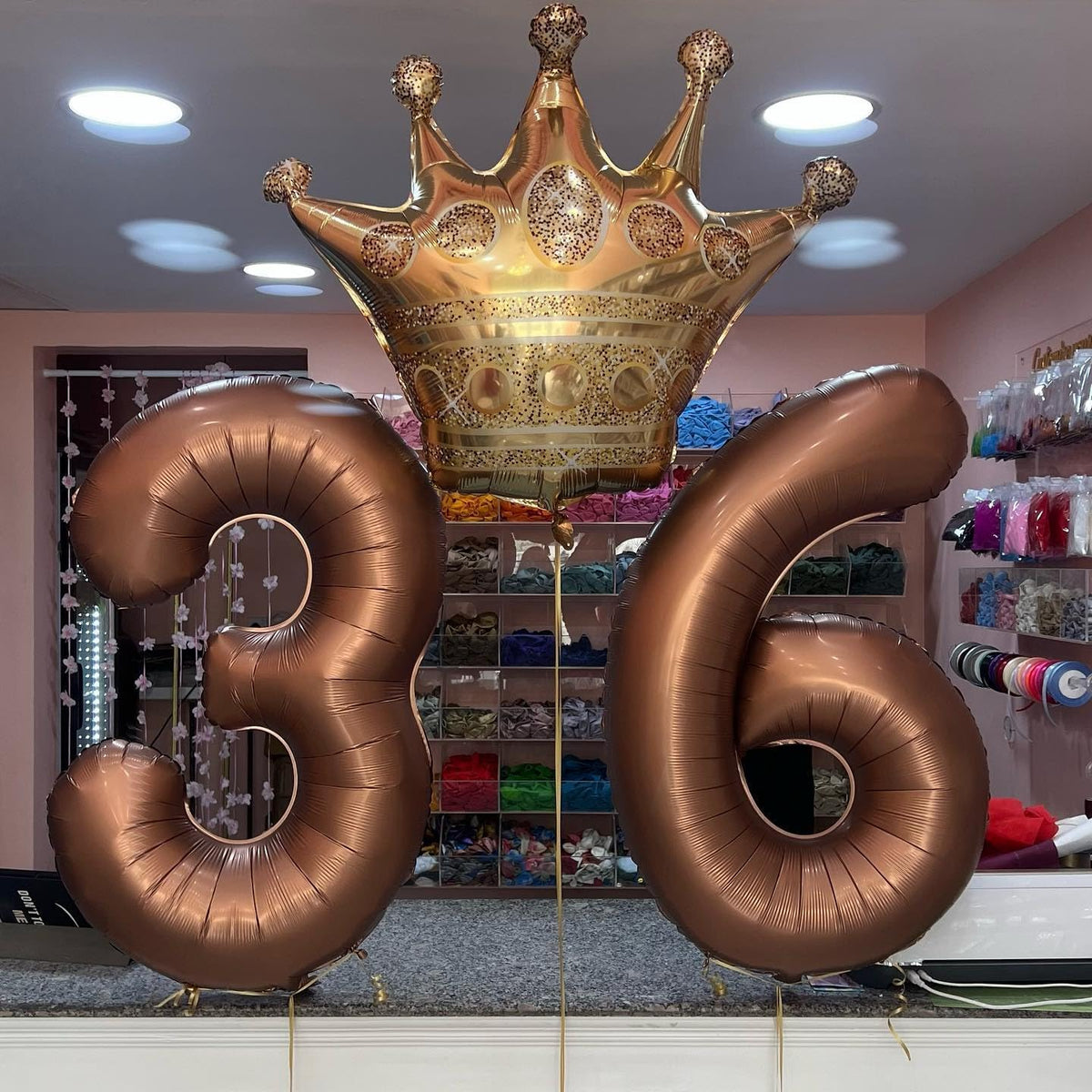 Number Balloons 40 Inch - Dark Brown 0 Balloon | Perfect for Birthday Party Decorations