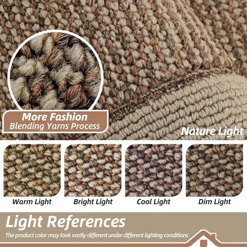 BEQHAUSE Indoor Door Mat - Non-Slip, Washable Dirt Trapper Rug | 20" x 32", Taupe Color