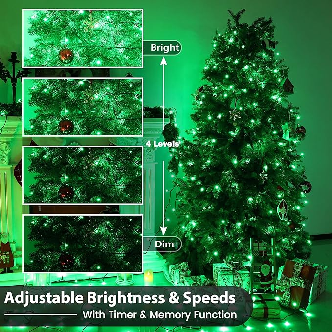 Easter Lights RGB String Lights, 115ft 300 LED Color Changing Lights Outdoor with Remote& Timer, Plug in - Pastel Lights for Home Yard Garden Indoor Outdoor Easter Decorations