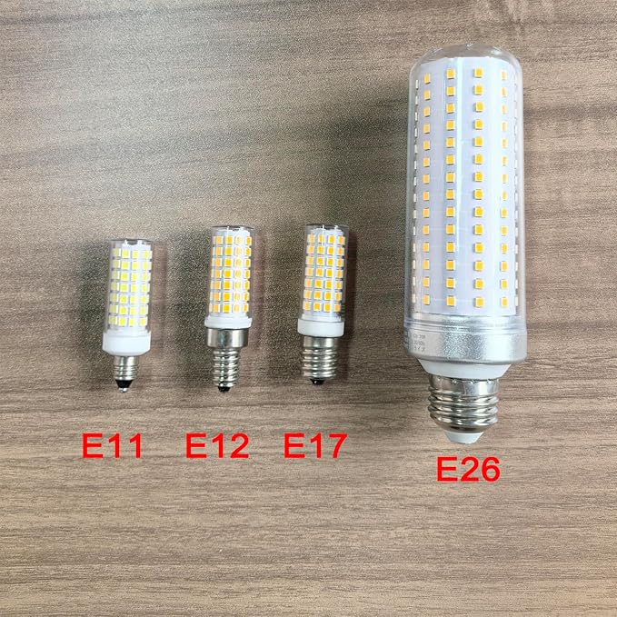 JDE11 Led Bulbs 120V 75W Halogen Candelabra Bulbs Equivalent Dimmable,T3 T4 Mini Base JD E11 Bulb, 6000K Daylilght White 7W 750lm E11 for Chandeliers,Candelabra,Ceiling Fan,Cabinet Lighting,4Pcs