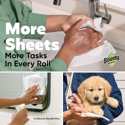 Bounty Quick-Size Paper Towels - 16 Family Rolls | Charmin Ultra Soft Toilet Paper - 18 Mega XL Rolls