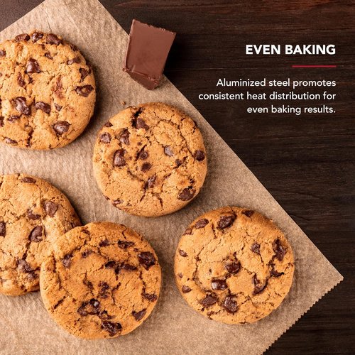 KitchenAid Nonstick Aluminized Steel Cookie Slider - 10x15in, Contour Silver Finish