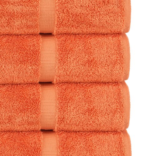 Chakir Turkish Linens | Hotel & Spa Quality 100% Cotton Luxury Turkish Towels | Soft & Absorbent (30x60 Inches Extra Large Bath Towels, Set of 4 - Coral)
