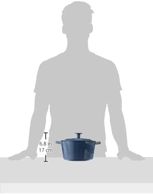 Cuisinart 3 Qt Enameled Casserole - Covered Design in Provencial Blue for Stylish Cooking