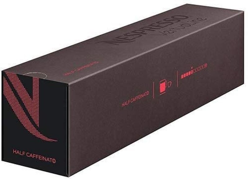 Nespresso VertuoLine kxVbP Half Caffeinato 10-Count Coffee Capsules (2-Pack) Bundle (2 Items)
