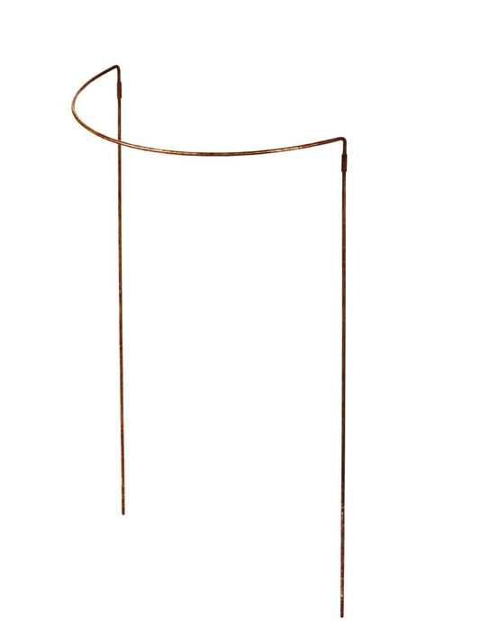 Gardener's Supply Company Jardin Half Round Metal Garden Plant Stakes | Sturdy Powder Coated Metal Outdoor Garden Plant Support Ring Border for Tomatoes, Flowers & Other Plants | 18" x 35" - Set of 2
