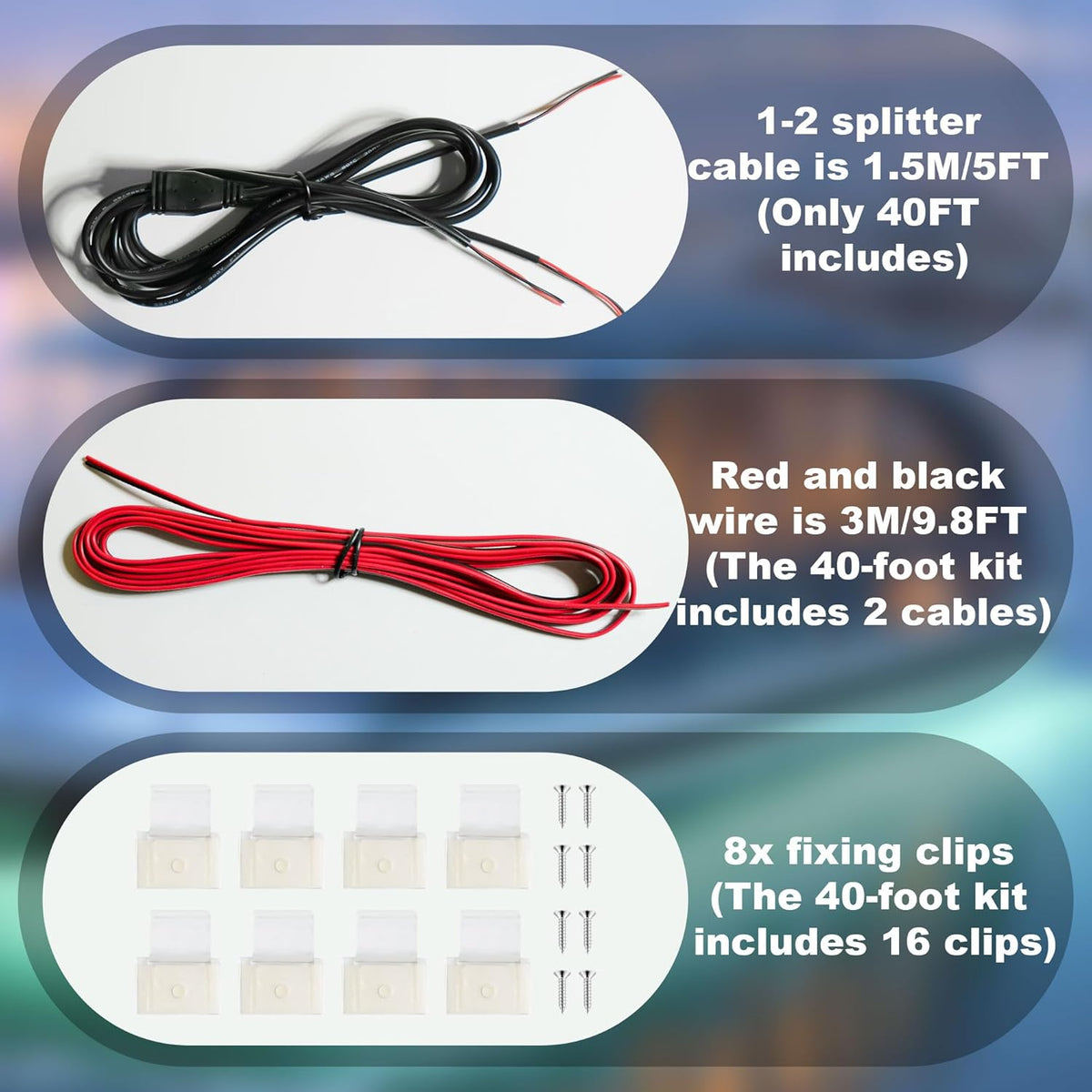 SHUNLEE Boat Led Light Strip Blue 40FT, IP67 COB Waterproof Marine Pontoon Led Lights, Boat Interior Lights for Night Fishing, Kayak, RV, Jon, Bass (40FT-Blue)