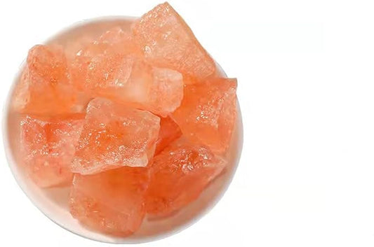0.79 to 1.18 Inches Himalayan Pink Crystal Salt Stones, 0.22 Pounds Himalayan Pink Salt Chunks for Salt Rock Lamp,Salt Bowl,and Decorations M31