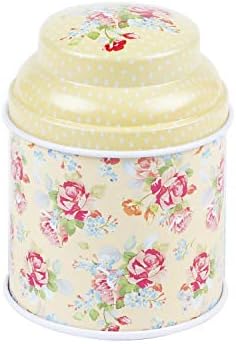 TooGet Elegant Metal Tinplate Tins - Shabby Chic Mini Boxes for DIY Candles, Spices, and Gifts | 6-Pack