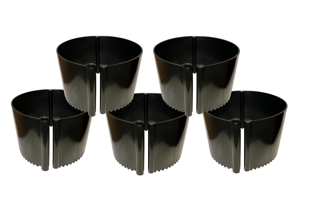 5 Pack Plant Rings for Outdoor Plants – Interlocking Planting Grow Rings | Garden Rings for Plants Support and Soil Moisture Retention – Grow Rings for Plants | Made in USA