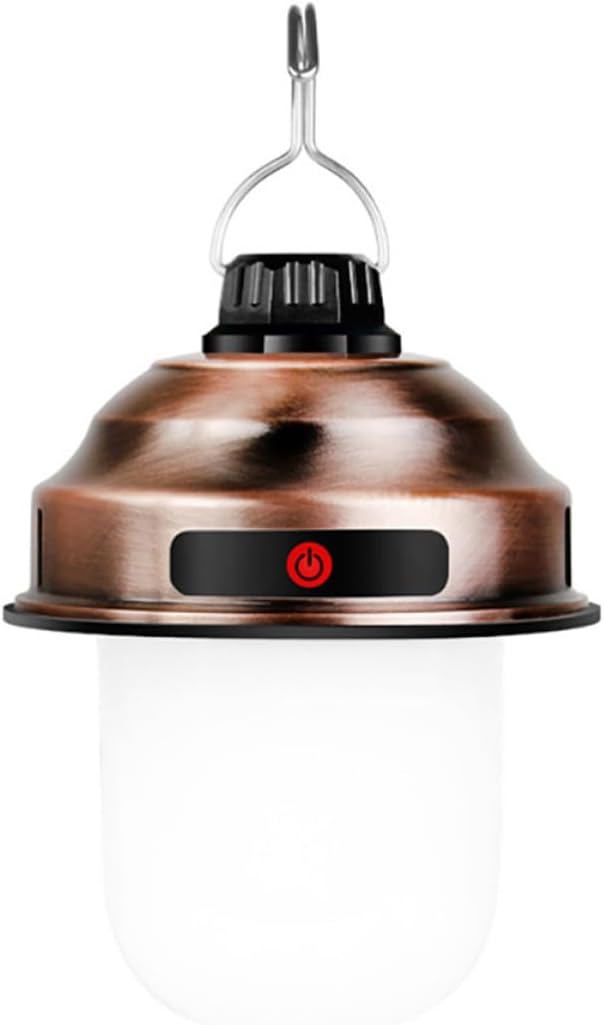 Rechargeable LED Camping Lantern Portable Tent Light Super Bright Retro Outdoor Lamp for BBQ Hiking Garden Use