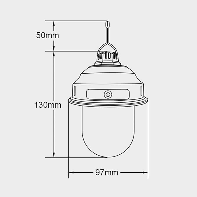 Rechargeable LED Camping Lantern Portable Tent Light Super Bright Retro Outdoor Lamp for BBQ Hiking Garden Use