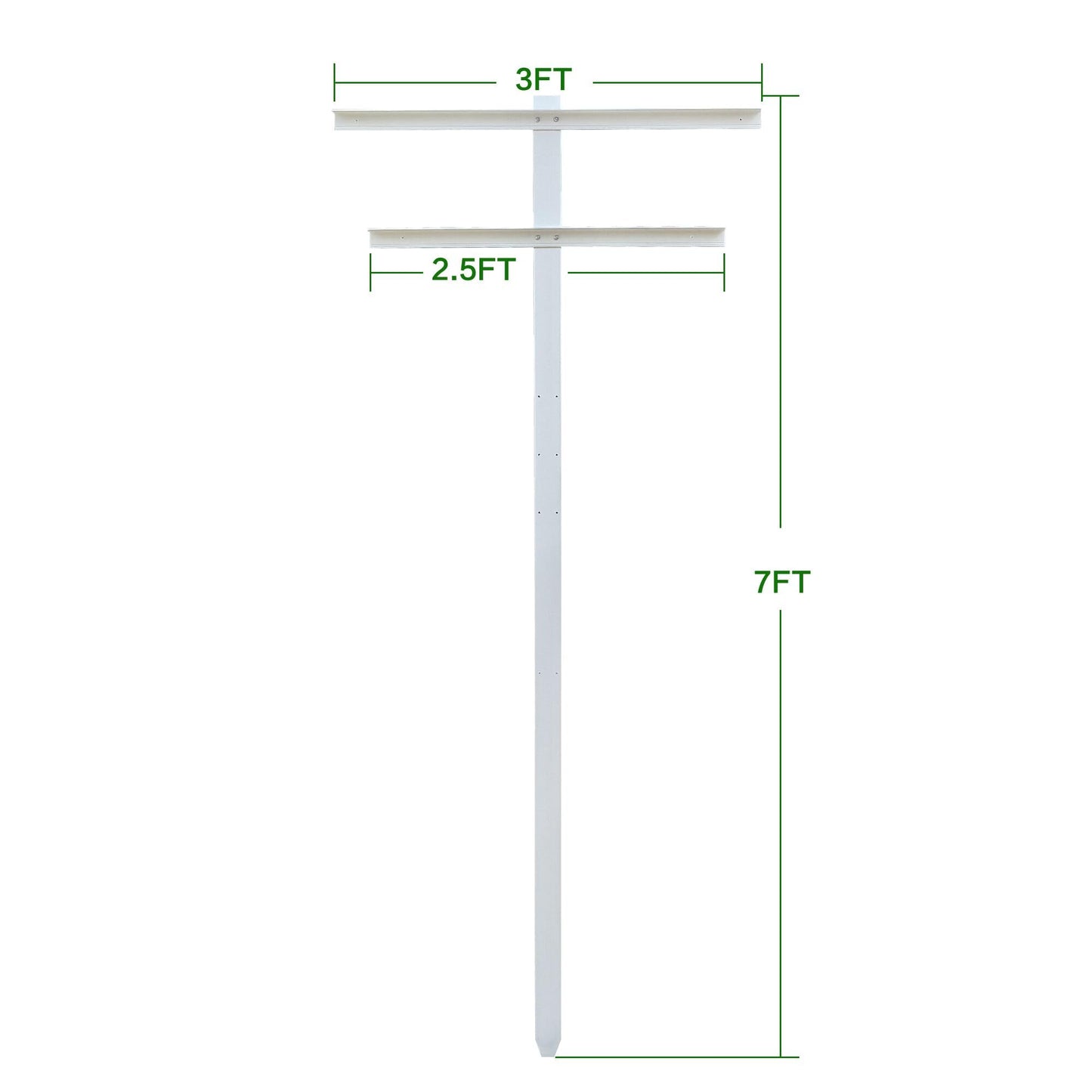 MRGARDEN 7-Feet Adjustable Garden Trellis Set for Raspberry and Climbing Plants, Outdoor Stake Vineyard Trellis, Pack of 4