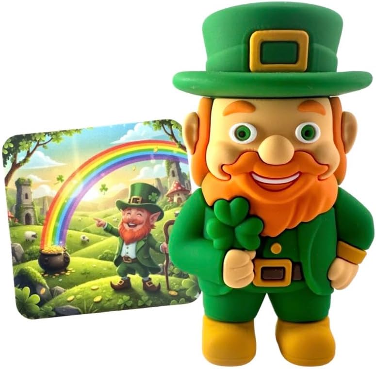 Westmon Works Lucky Irish Leprechaun Figurine - Pocket-Sized Good Luck Charm Keepsake for Desk or Carrying