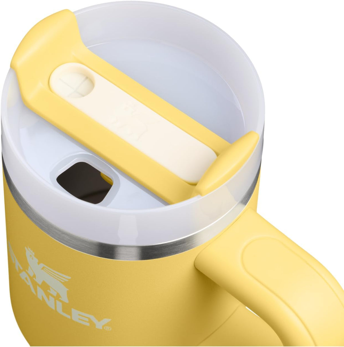 STANLEY Quencher H2.0 Tumbler - 14 oz Insulated Stainless Steel Cup with Handle & Straw | BPA-Free Daffodil