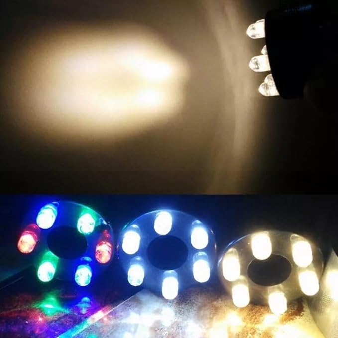Wholesale Fountain Submersible LED Light Fountain Ring (6-LED no AC Plug) for Garden, Square, Yard (White,4)