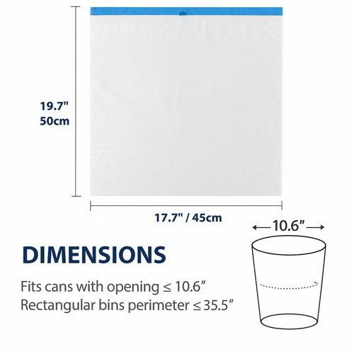 JILLICK 4 Gallon Small Trash Bags with Drawstring & Handles, 100 Pack - White Garbage Bags for Bathroom Office Dorm - Strong Leak-Proof Bin Liners, Individual Bags on Roll, No Tearing