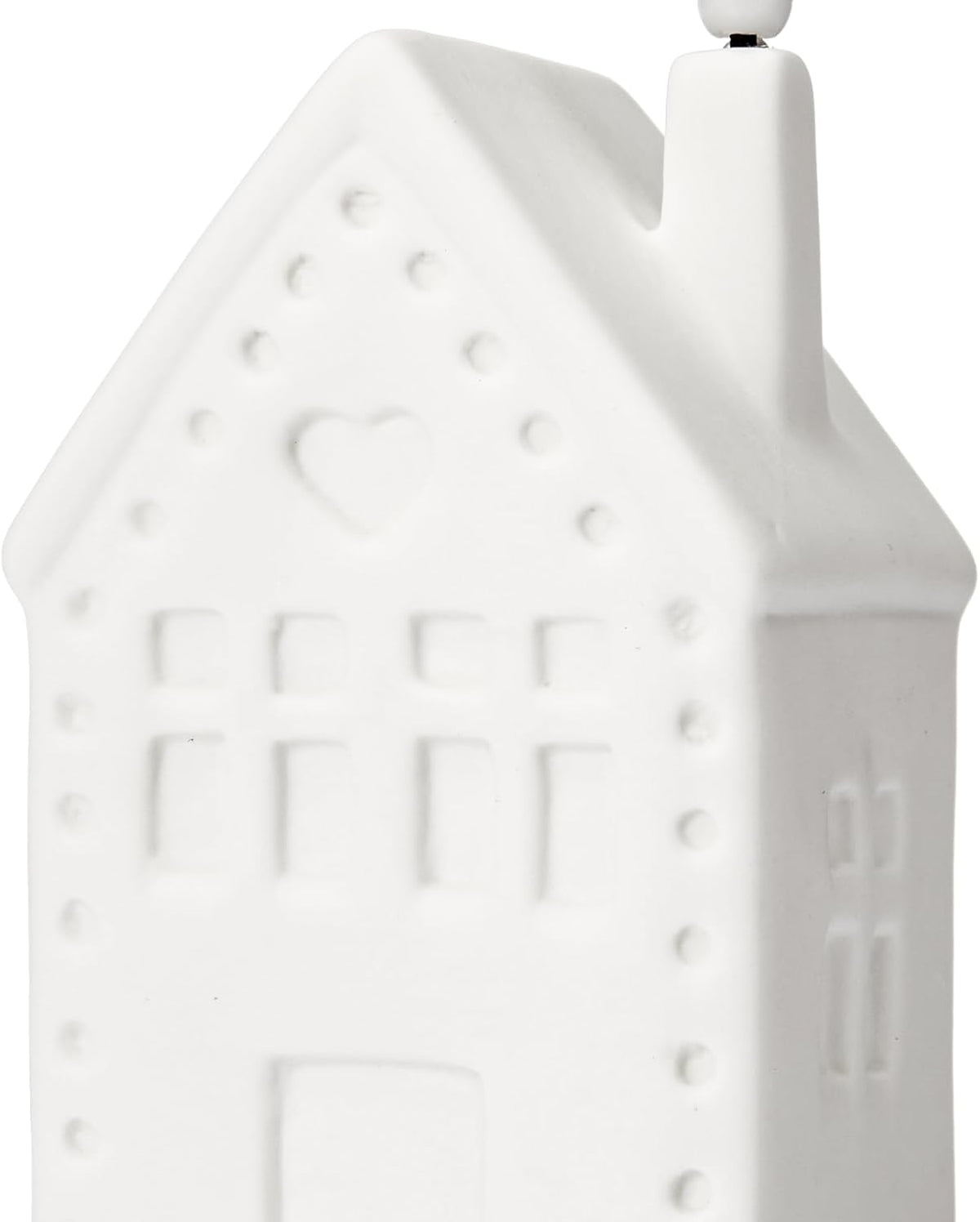 WDS WONDROUS Ceramic Christmas Village Set - Light Up Tabletop Decor | Set of 3 Flameless LED Houses