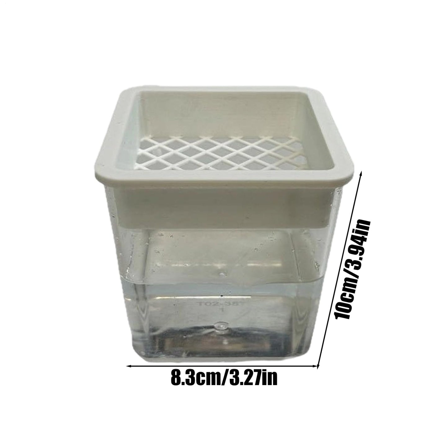 Plant Pot - Transparent Plant Containers - Hydroponic Containers - for Semi-Hydro Cuttings Seedlings African Violets Balcony Desk Garden Porch Windowsill Bedroom Living Room Yard